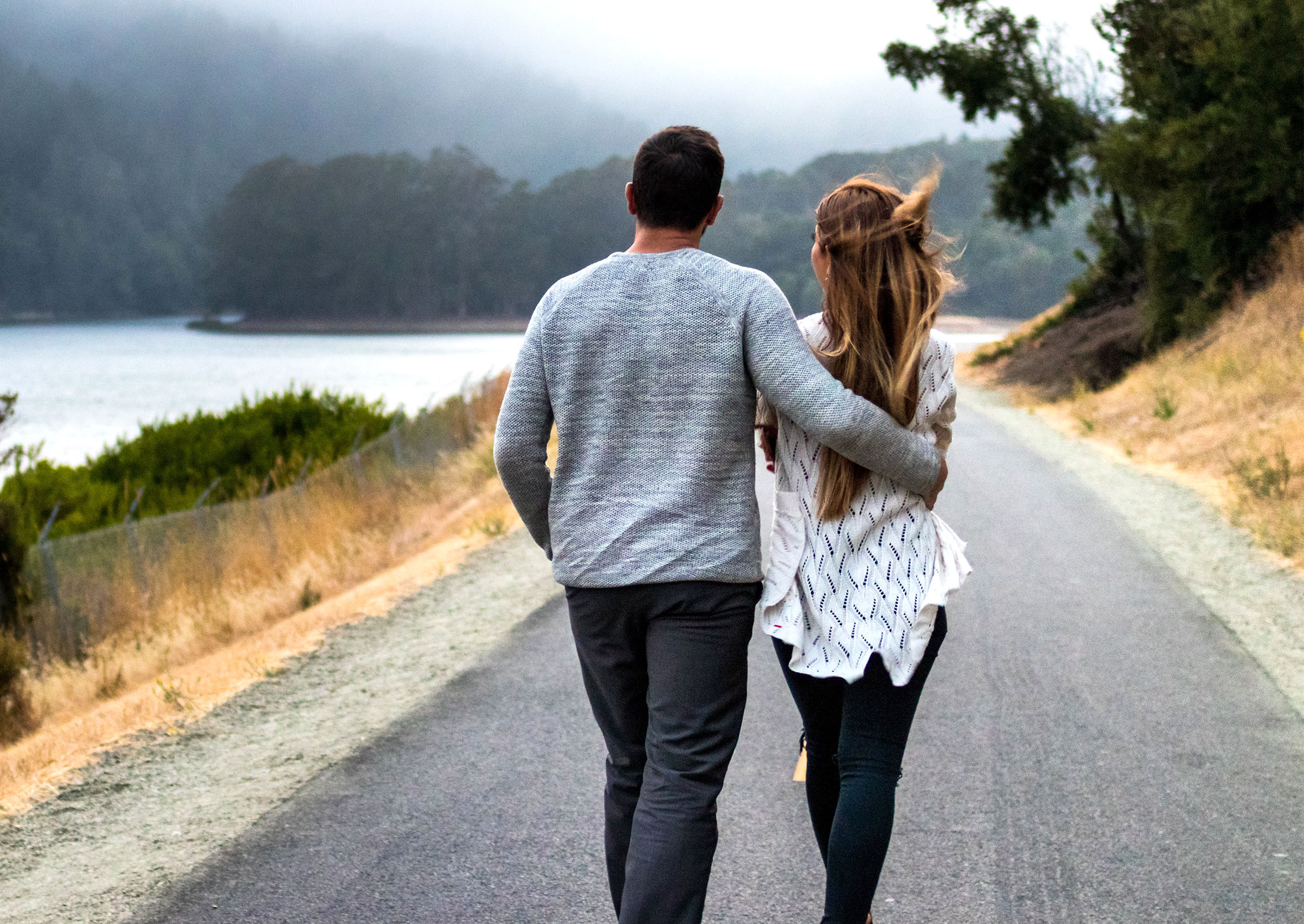 Couple Taking a Walk Couple Taking a Walk